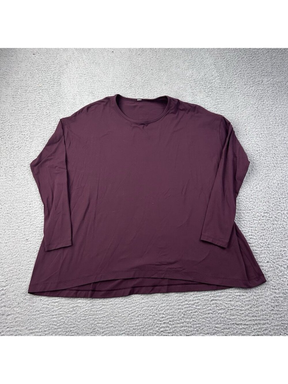 Lululemon Maroon Long Sleeve Womenโs Soft Shirt Leisure Size 8